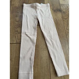 Girls Jamie Kay Pink Ribbed Leggings Size 6